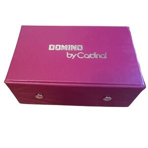 Cardinal Double Twelve Dominoes Magenta Premier Edition No 512 Vintage